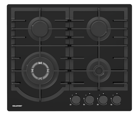 BLAUPUNKT 60CM GAS COOKTOP INC WOK BURNER (BLACK)