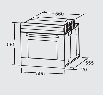 BLAUPUNKT 60CM BUILT-IN PYROLYTIC OVEN (STAINLESS STEEL)