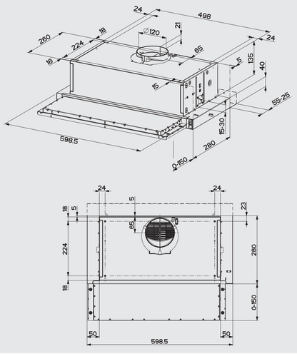 BLAUPUNKT 60CM SLIDEOUT UNDERMOUNT (STAINLESS STEEL)