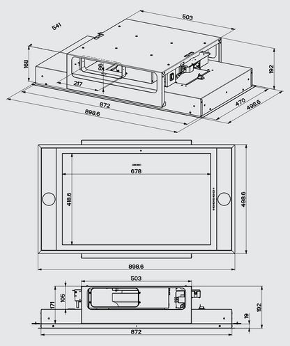 BLAUPUNKT 90CM CEILING CASSETTE (STAINLESS STEEL)