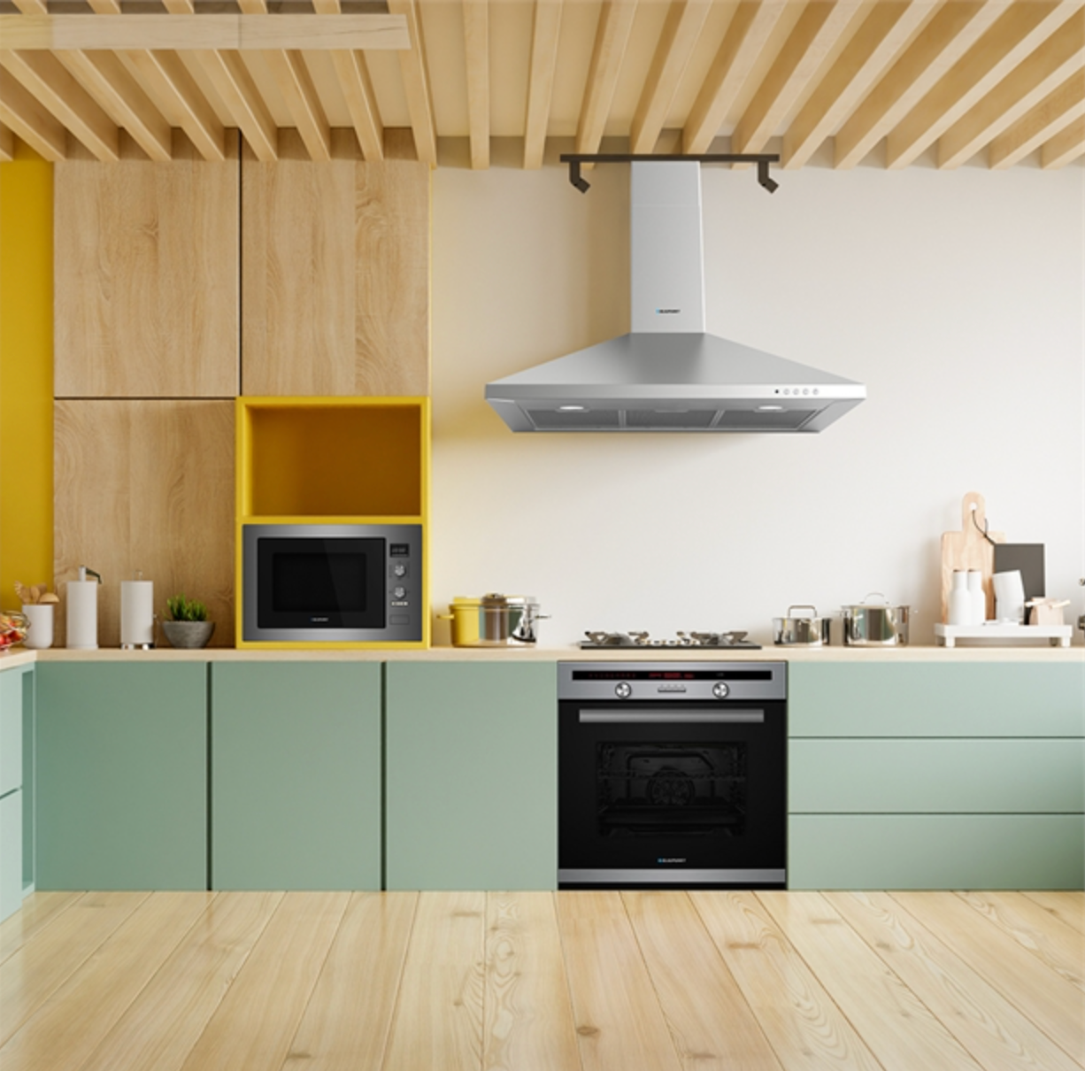 BLAUPUNKT 90CM WALL CANOPY RANGEHOOD (STAINLESS STEEL)