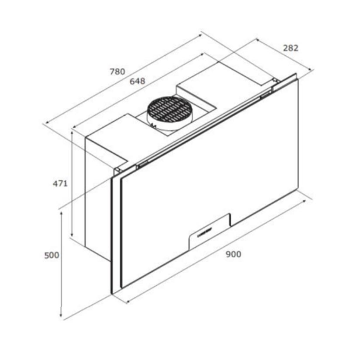 BLAUPUNKT 90CM VERTICAL HOOD