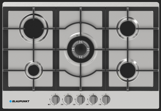 BLAUPUNKT 90CM GAS COOKTOP INC WOK BURNER (STAINLESS STEEL)
