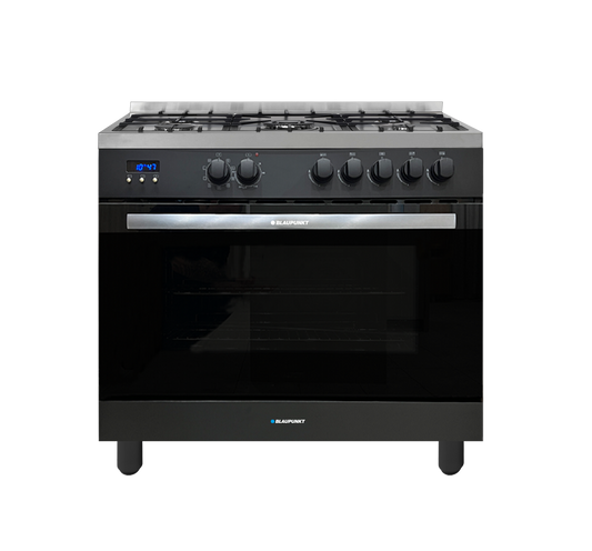 BLAUPUNKT 90CM FREESTANDING OVEN (DARK STEEL & BLACK)
